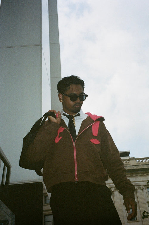 Classic Big Letter Zip Up