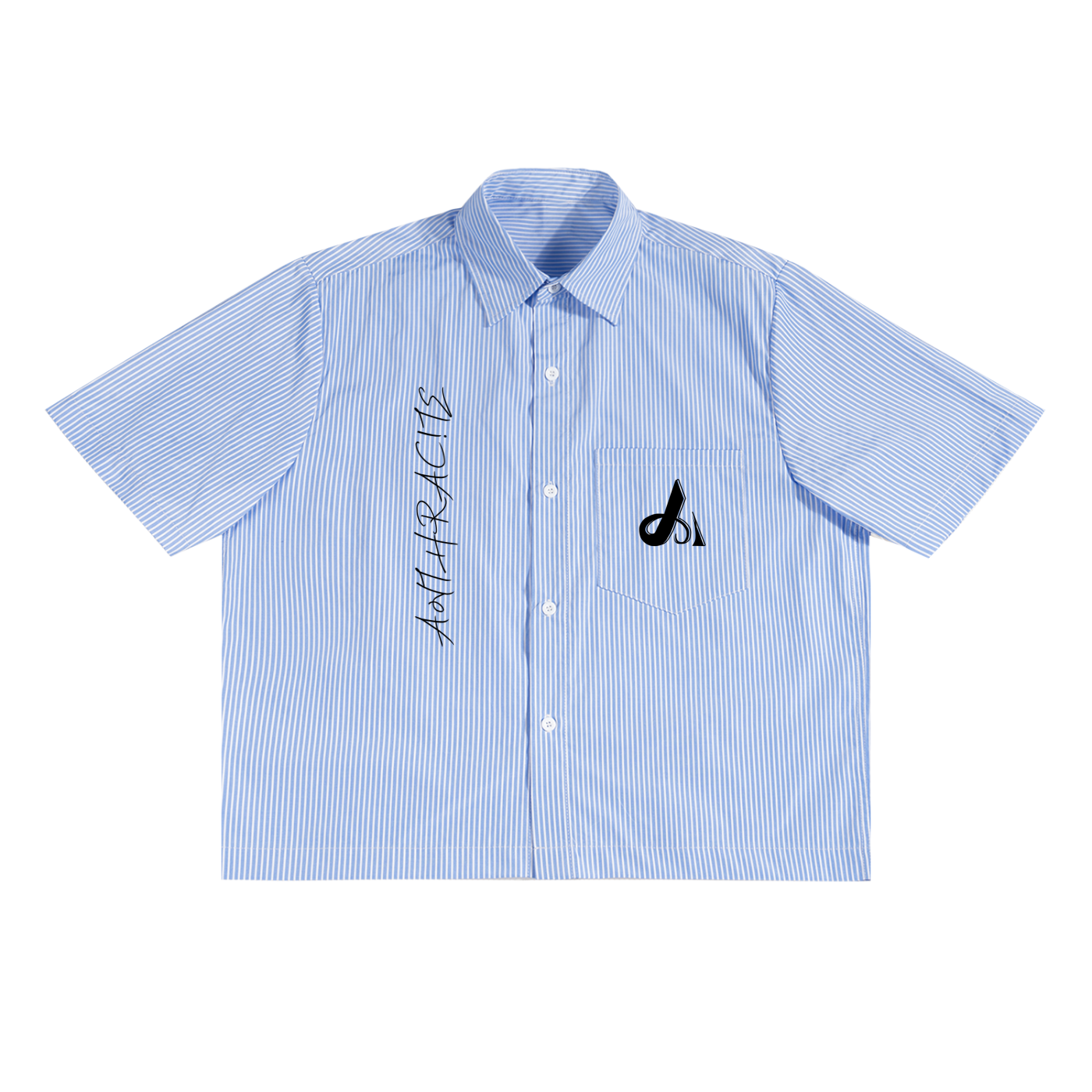 Oversized Vertical Stripe Boxy Shirt